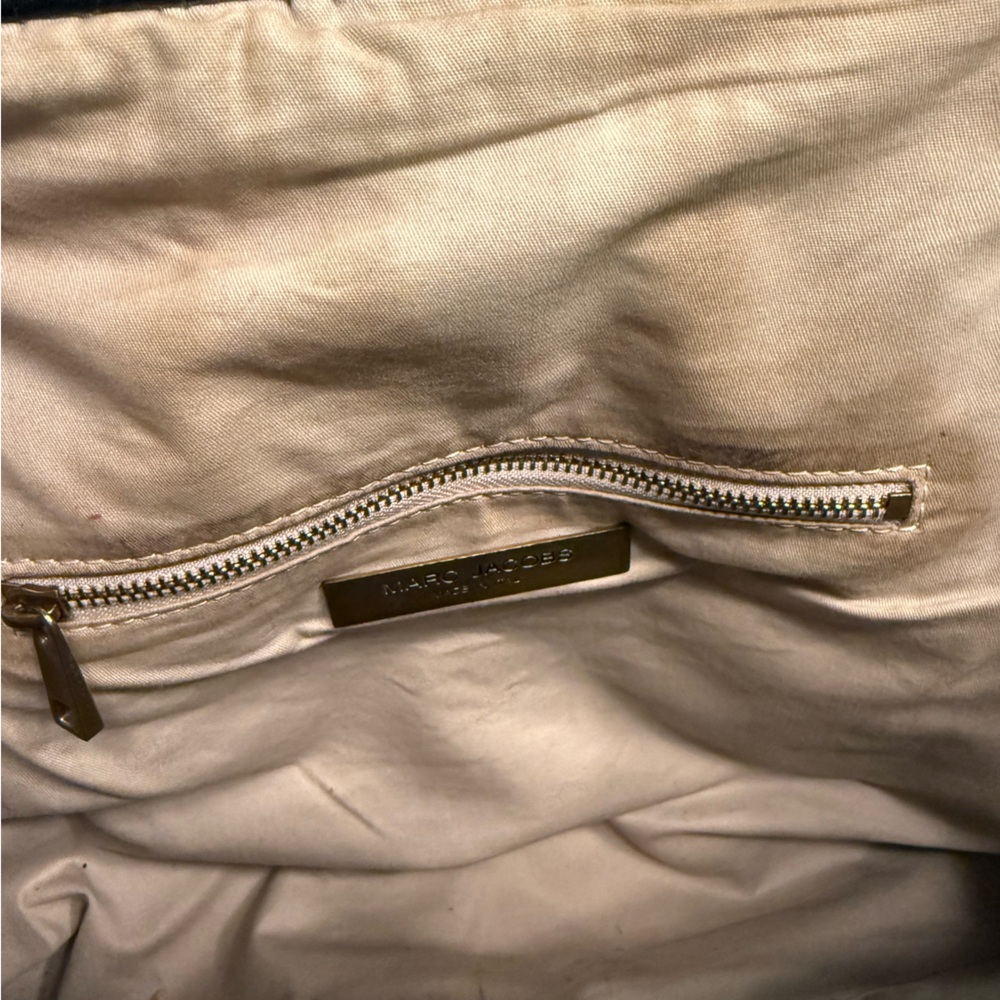 Marc Jacobs Black Leather Quilted Large Stam bag w/ Snakeskin MSRP$1,495 dustbag - Picture 12 of 13